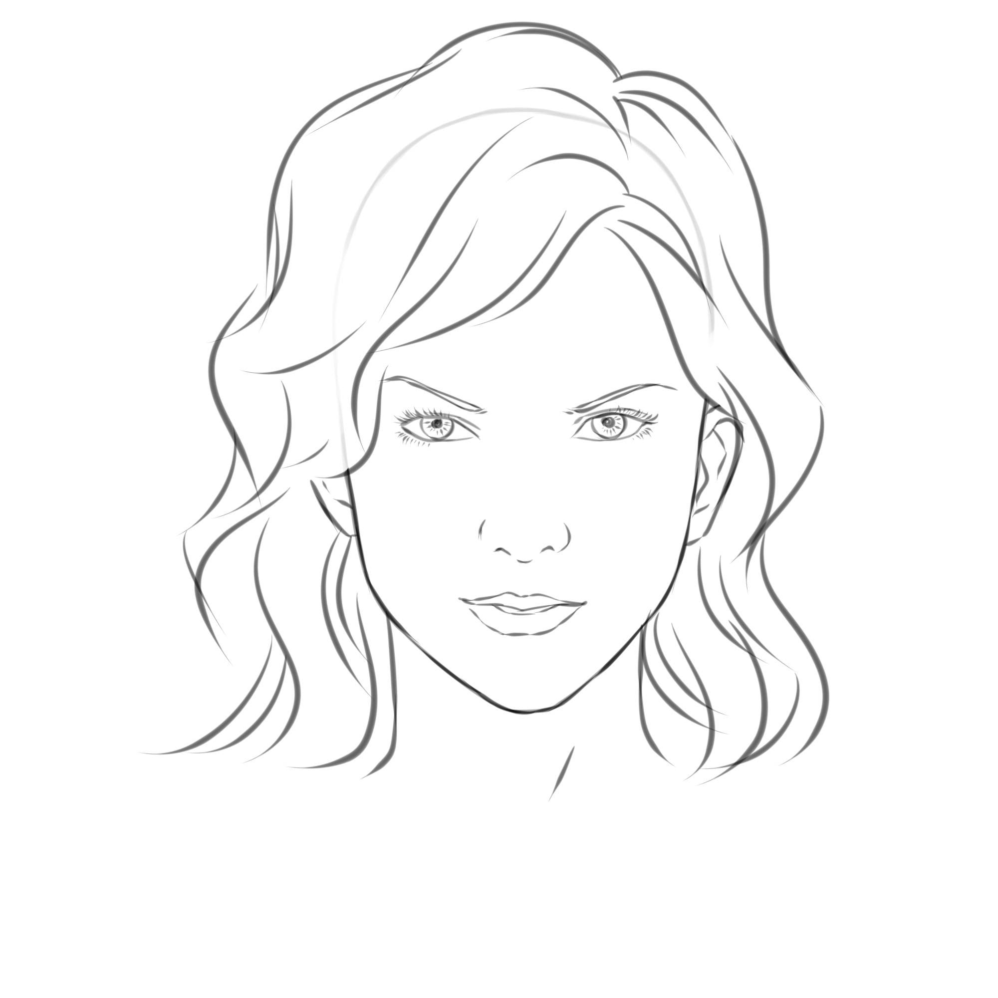 Face Profile Drawing Photo