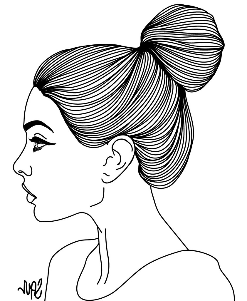 Face Profile Drawing Picture