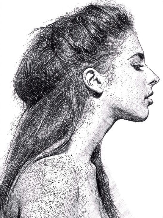 Face Profile Drawing Stunning Sketch