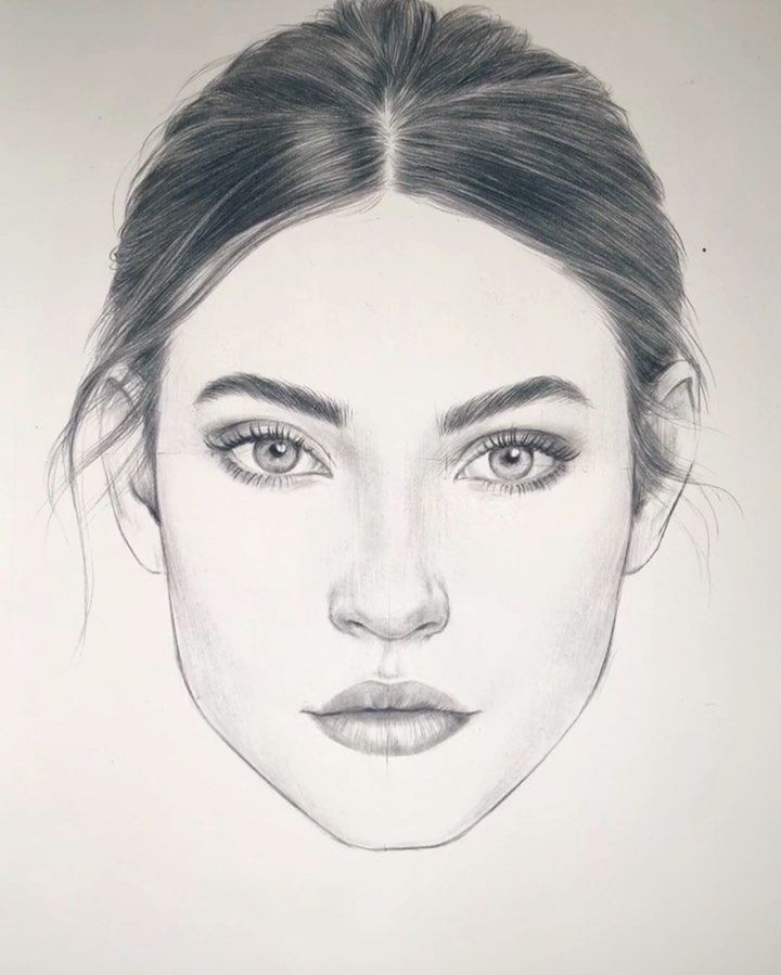 Face Proportions Drawing Realistic Sketch