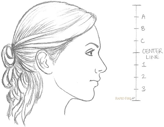 Face Side View Drawing Creative Style