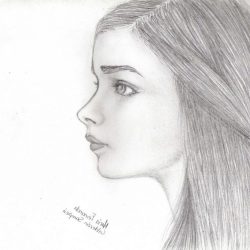 Face Side View Drawing Picture