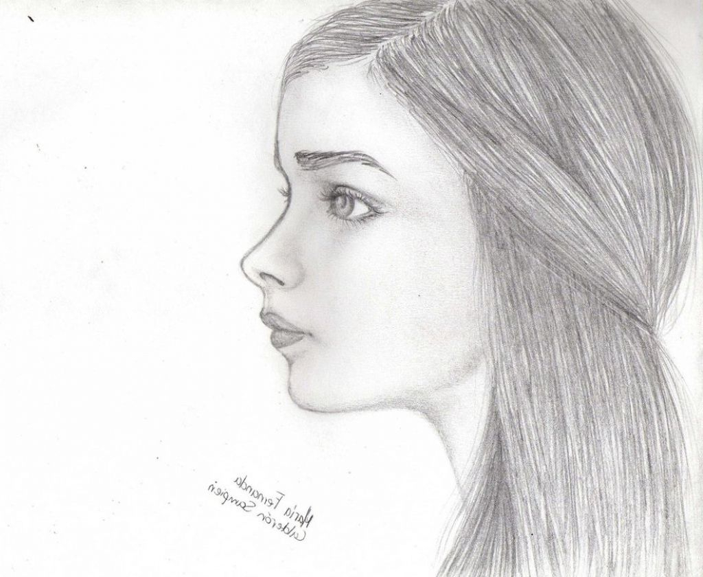 Face Side View Drawing Picture