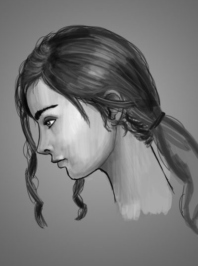 Face Side View, Side Profile, Lateral Angle, Profile Perspective, Facial Outline Drawing