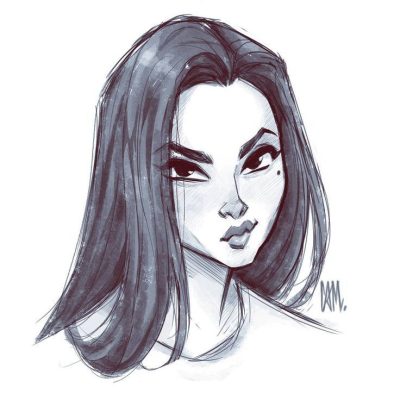 Face Sketch, Facial Illustration, Visual Representation, Character Design, Portrait Art Drawing