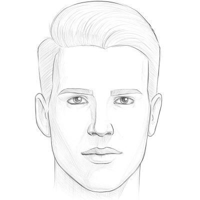 Face Sketch, Facial, Visual Depiction, Artistic Representation, Portrait Outline Drawing