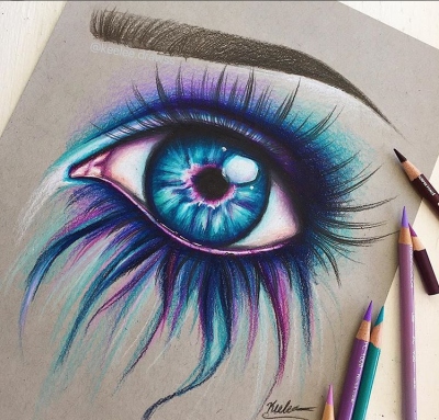 Fairy Eyes, Mystical Vision, Enchanted Gaze, Ethereal Glimpse, Magical Stare Drawing