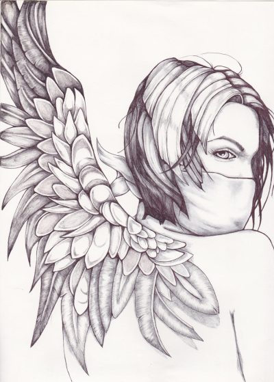 Fallen Angel, Betrayal, Transformation, Redemption, Hope Drawing