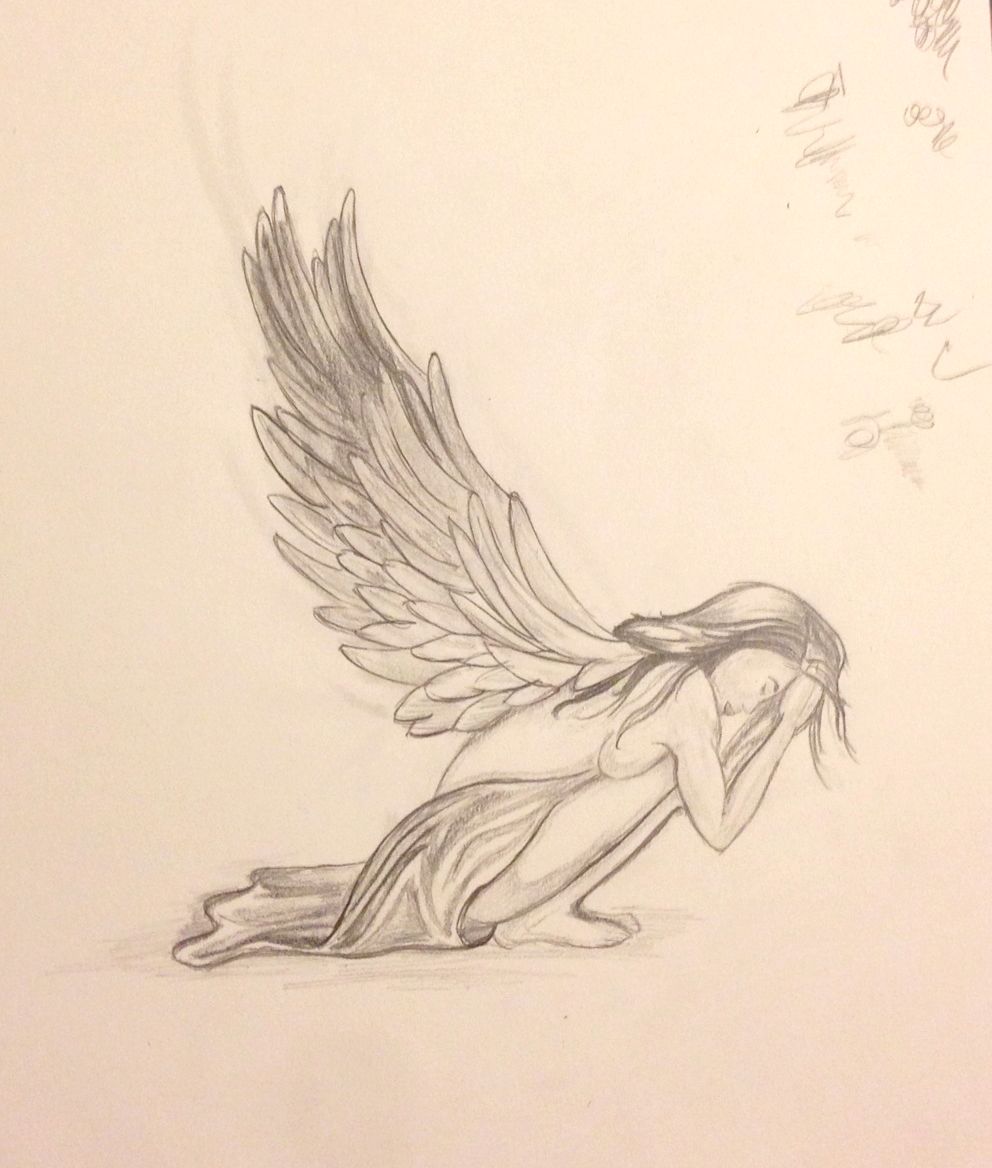 Fallen Angel Drawing Amazing Sketch