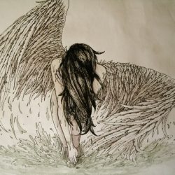 Fallen Angel Drawing Photo