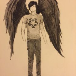 Fallen Angel Drawing Stunning Sketch