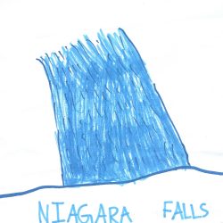 Falls Drawing Hand drawn