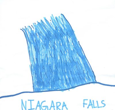 Falls, Plunges, Rapids, Cascades, Waterfalls Drawing