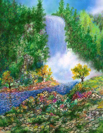 Falls, Plunges, Rapids, Cascades, Waterfalls Drawing