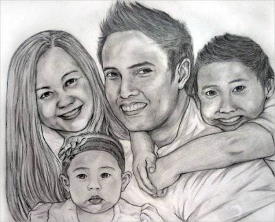 Family, Support, Togetherness, Unity, Love Drawing