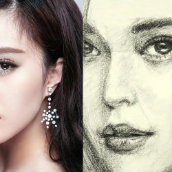 Fan Bingbing Drawing Realistic Sketch