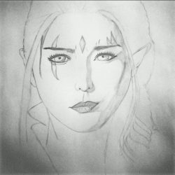 Fan Bingbing Drawing Sketch