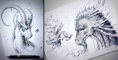 Fantasy, Mythology, Magic, Adventure, Imagination Drawing