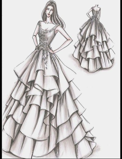 Fashion Design, Style Aesthetics, Textile Artistry, Creative Apparel, Trend Innovation Drawing