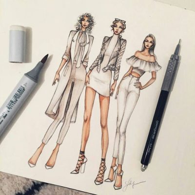 Fashion Design, Textile Development, Trend Analysis, Creative Apparel, Style Innovation Drawing