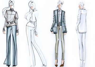 Fashion Design, Fabric Innovation, Trend Analysis, Style Aesthetics, Creative Apparel Drawing