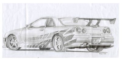 Fast And Furious, Family, Speed, Action, Heists Drawing