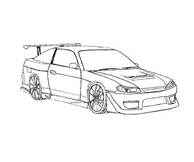 Fast And Furious Car, Thrilling Car Chases, Iconic Muscle Cars, Adrenaline-Pumping Action, High-Speed Racing Drawing