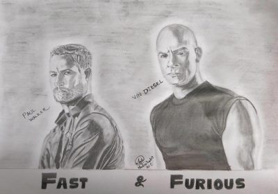 Fast And Furious, Action, Speed, Heists, Family Drawing