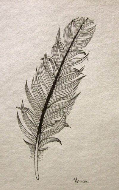 Feather, Lightness, Grace, Nature, Flight Drawing