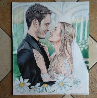 Felix And Marzia Wedding, Celebration, Vows, Love, Ceremony Drawing