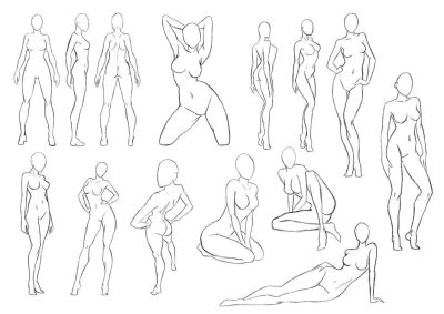 Female Body, Empowerment, Strength, Diversity, Beauty Drawing