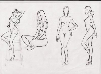 Female Body, Empowerment, Strength, Diversity, Beauty Drawing