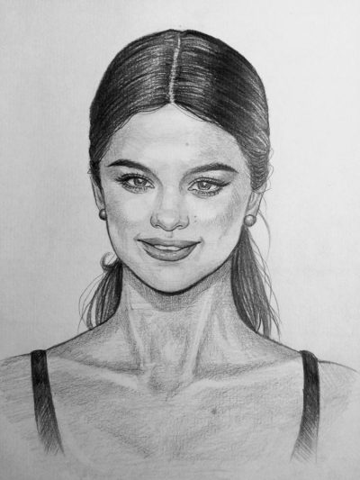 Female Face, Beauty, Expression, Features, Elegance Drawing