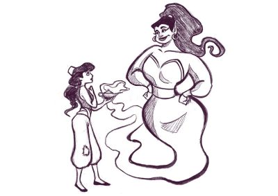 Genie, Wish, Enchantment, Magic, Fantasy Drawing