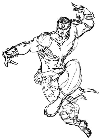 Feng Wei Tekken, Martial Arts, Revenge Quest, Chinese Heritage, Powerful Fighter Drawing