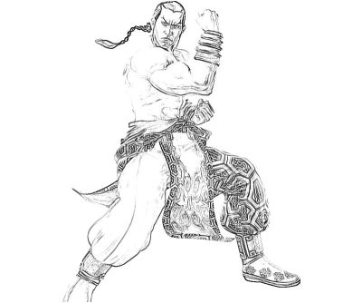 Feng Wei Tekken, Revenge, Rivalry, Fighter, Martial Arts Drawing