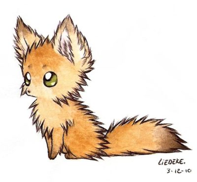 Fennec Fox, Desert, Adaptable, Large Ears, Nocturnal Drawing