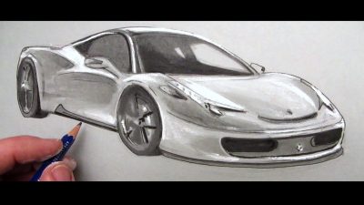 Ferrari, Performance, Racing, Speed, Luxury Drawing