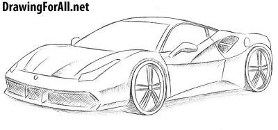 Ferrari, Luxury, Speed, Innovation, Performance Drawing