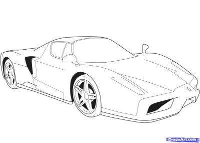 Ferrari, Luxury, Speed, Innovation, Performance Drawing