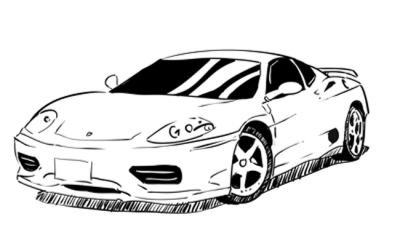 Ferrari, Racing, Speed, Performance, Luxury Drawing