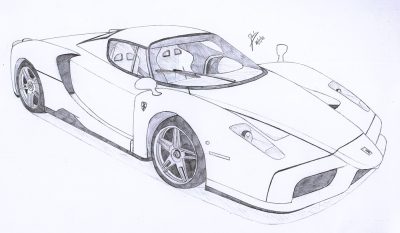 Ferrari, Speed, Luxury, Performance, Innovation Drawing