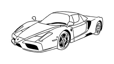 Ferrari, Speed, Performance, Luxury, Design Drawing