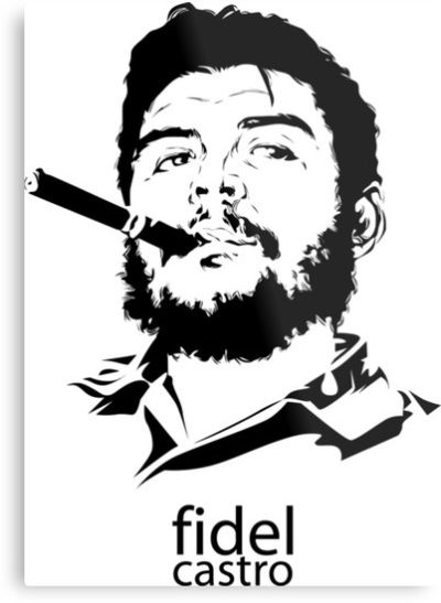 Fidel Castro, Political Icon, Revolutionary Leader, Historical Figure, Cuban Communism Drawing