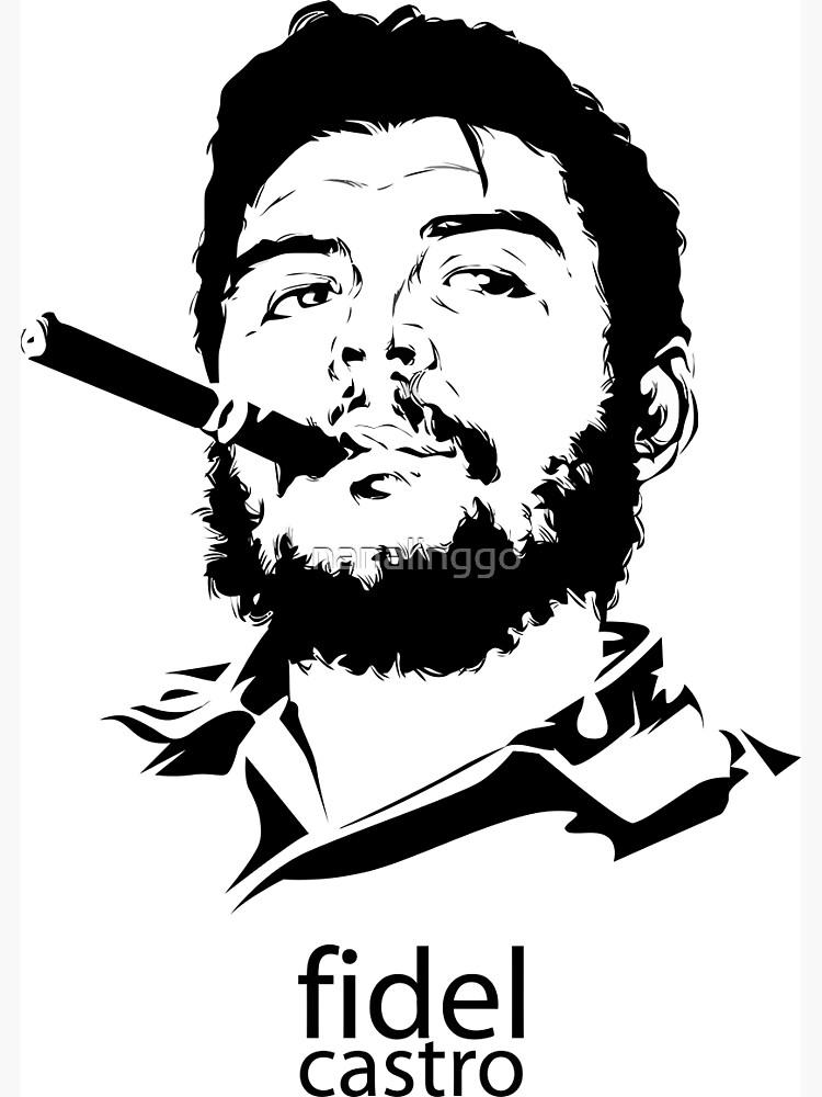 Fidel Castro Drawing Art