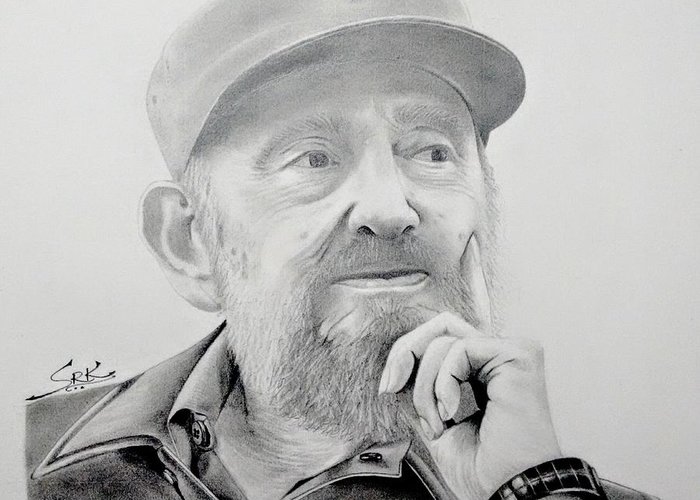 Fidel Castro Drawing Hand drawn Sketch