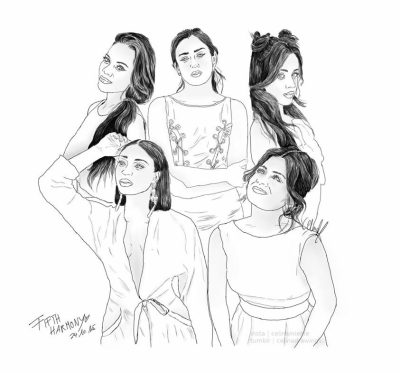 Fifth Harmony, Empowerment, Sisterhood, Talent, Unity Drawing