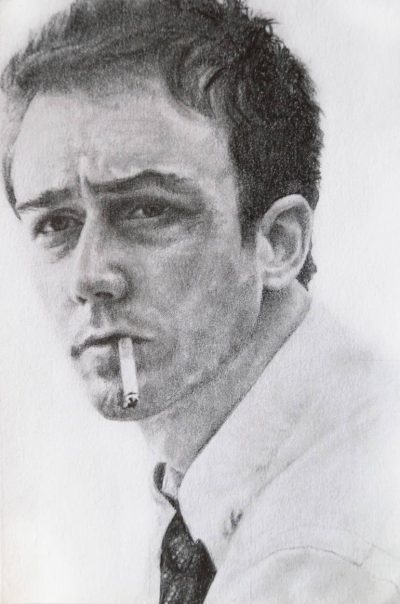 Fight Club, Anarchy, Brotherhood, Identity, Consumerism Drawing