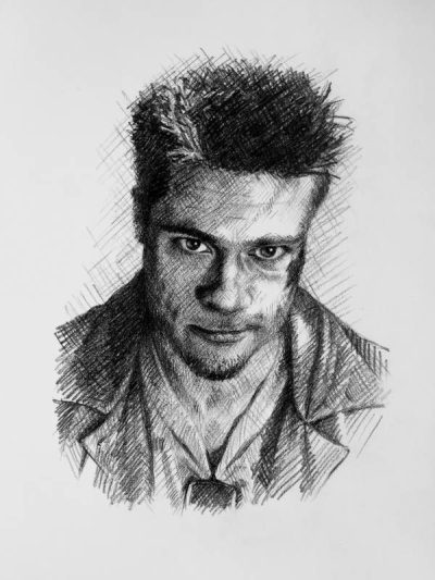 Fight Club, Identity, Masculinity, Chaos, Rebellion Drawing