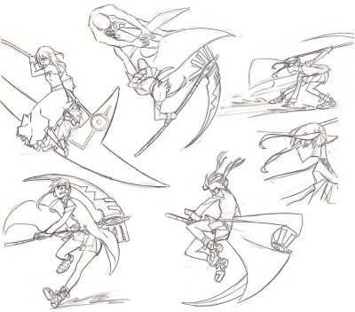 Fighting Pose, Battle Posture, Warrior Form, Ready Position, Combat Stance Drawing